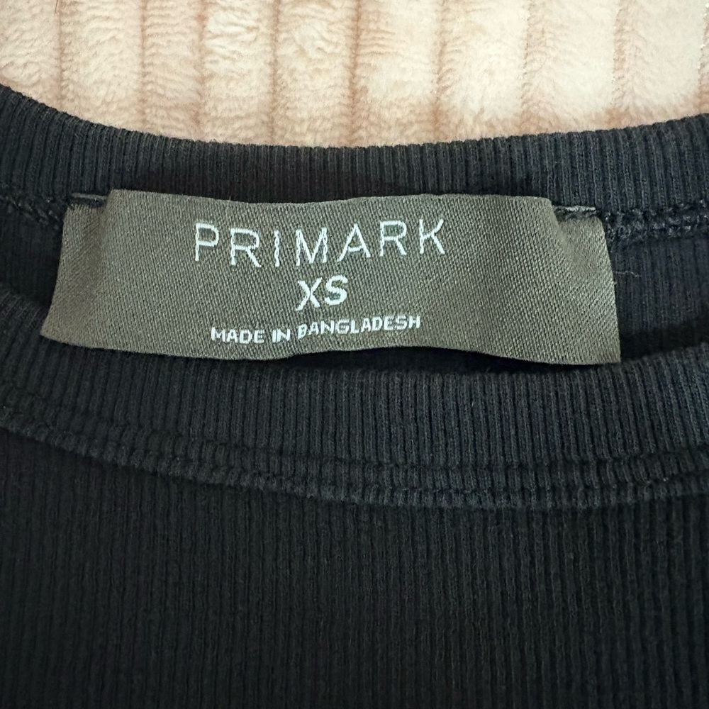 Primark Black Ribbed Top - Picture 3 of 4